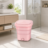 Mini-lave-linge électrique portable à cuve unique, petite machine à laver de voyage pour vêtements de bébé et chaussettes