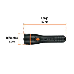 Lámpara de Mano de Plástico BOX 4 con 1 LED de 80 lm y 2 Pilas AA, TRUPER - Product Image 2