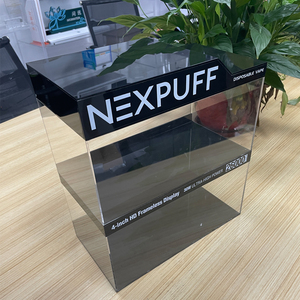 Phong cách hiện đại xách tay trong suốt Acrylic truy cập hàng đầu hiển thị đứng thân thiện với môi bán lẻ khuyến mãi hiển thị trường hợp bảng - Product Image 5