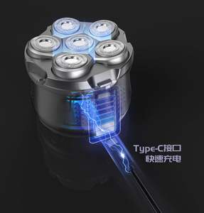 ANBOLIFE 2025 Nueva cortadora de pelo eléctrica con cabeza desmontable impermeable para hombres calvos con pantalla LED seca y húmeda para hombres - Product Image 2