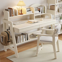 Table de bureau scandinave en bois massif blanc table tout-en-un simple étudiant table d'étude à domicile chambre bureau d'ordinateur enfants
