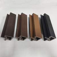 Panneau acoustique WPC moderne pour extérieur, revêtement mural cannelé, résistant au feu, insonorisant, pour hôtels et écoles