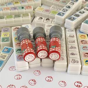 แสตมป์น่ารักสไตล์ญี่ปุ่น DIY สำหรับตกแต่งสมุดแพลนเนอร์และสมุดบันทึก ชุดแสตมป์พลาสติกสำหรับบันทึกกิจกรรมต่างๆ - Product Image 5