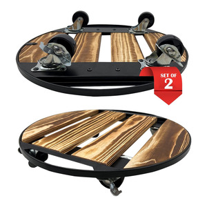 Ruedas para plantas Soporte para interiores y exteriores Soportes para plantas resistentes con ruedas Tary-Rolling Plant Caddy Cart Mover Roller Caster - Product Image 1
