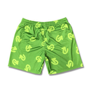 Short de basket respirant en maille pour sports de plein air pour jeunes hommes avec techniques imprimées par logo sublimé - Product Image 2