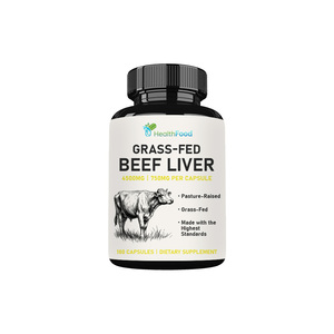 Hot Sale Grass-Fed Capsules with Bovine Liver Strengthen Immunity Grow Build Energy Mood Support Stronger Thicker Hair Capsules - Product Image 1