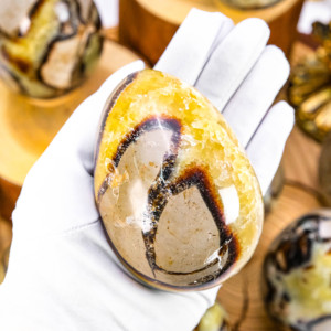 Atacado Natural Tumbling Septerian Grande Grão De Cristal Rock Pedra Raw Tumbled Egg <span class=keywords><strong>Stone</strong></span> para Decoração De Casa - Product Image 4