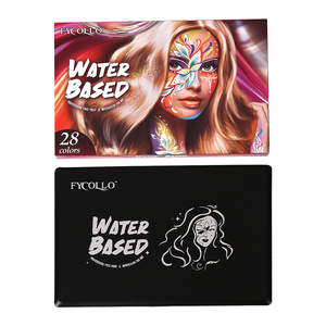 2色水彩絵の具パレット、磁気式詰め替え可能パレット、コスチューム用ボディペイント、フェイスペイントセット - Product Image 5