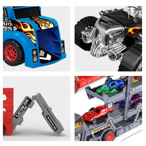 Ept Đồ chơi xe ô tô Hot Bán kim loại <span class=keywords><strong>diecast</strong></span> Mô hình xe ô tô freewheel xe tải đặt 8 cái bán Trailer xe tải tàu sân bay xe tải - Product Image 3