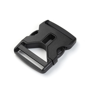 Plastic Buckle 50mm Inner Diameter Adjustable For Bag <b>Backpack</b> Helmet Waist <b>Strap</b> Accessory Solid Color Black - Product Image 2