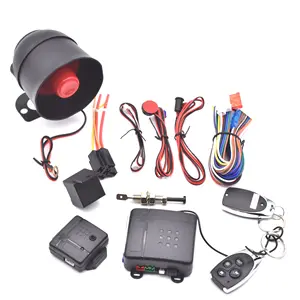 G01 car alarm with K9 package fixed/variable/jumping code 370 MHz frequency car alarm system with Spanish user manual
