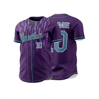 Maillot de baseball jaune et bleu dégradé, imprimé par transfert thermique, pour homme adulte, manches courtes, en polyester anti-humidité, vêtement d'été