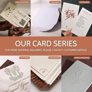 Tarjetas de Visita Impresas a Color con Relieve Personalizado y Sobres Forrados Premium para Invitaciones de Lujo y Papelería Elegante - Product Image 2