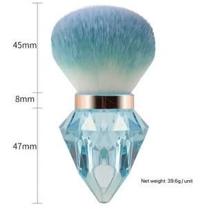 Nuevo cepillo de polvo de manicura de uñas de diamante de una sola pieza de lujo, cepillo de polvo suelto con cabeza de hongo grande, paquete portátil - Product Image 2