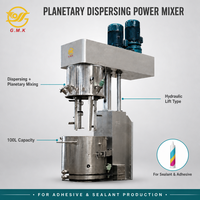 Mélangeur planétaire double à bras unique de 100 L pour le mélange de produits chimiques, adhésifs et de mastics silicone