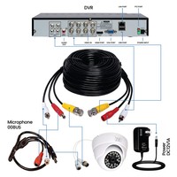 Cable Coaxial RCA de Cobre Desnudo para Audio y Video HD, Cámara de Seguridad para Sistemas CCTV DVR, en Oferta