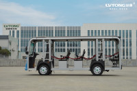 Bus touristique GDS14 avec moteur 72V 7,5KW et batterie 72V, navette électrique professionnelle pour 14 passagers
