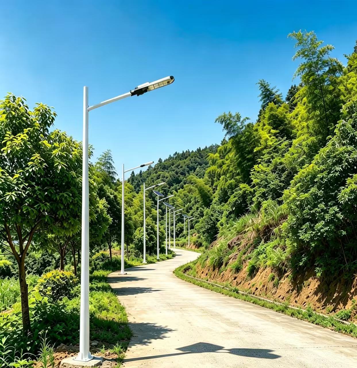 All-In-One Outdoor Aluminum Alloy LED Solar Street Light Battery IP65 Waterproof 5-Year Warranty ROHS CE Certified 3000-6500K · image 1