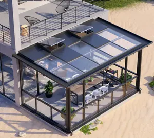 glassroom solarium free standing sunrooms glass houses with Aluminum sunroom tempered glass garden veranda aluminium sunroom