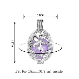 Bola messicano chiamate angeli fata fiore gravidanza incinta donna collana con catena - Product Image 5