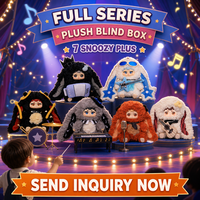 Série Music Bunnies : Boîte mystère de peluches, Jouet intelligent IA, Figurine vinyle lapin groupe de rock de dessin animé, Jouets de collection surprise, Vente en gros