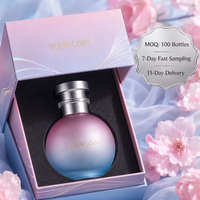 Parfum personnalisé rose et bleu dégradé, senteur florale longue durée, qualité originale, luxe premium, parfum original OEM ODM, cadeau de mariage