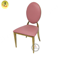 Chaise de salle à manger moderne JC-SS87 en gros avec cadre carré en tube doré et revêtement en cuir PU/tissu velours pour mobilier de maison