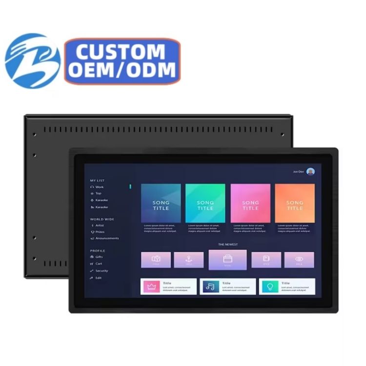 21.5/23.6 Inch Industrial LCD Monitor Waterproof OEM ODM Embedded Display High Brightness in Stock