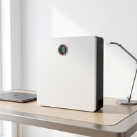 Batterie de stockage d'énergie solaire domestique 51,2 V 100 Ah 5,12 kWh au phosphate de fer et de lithium, support mural ou au sol pour système solaire