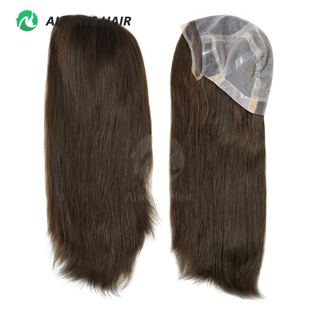silicone human hair wig