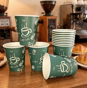 Gobelets en papier arabe de 8 oz à bon prix, imprimés offset, avec couvercles, pour usage domestique et festif, vente en gros - Product Image 2