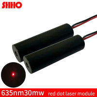 Module laser point rouge 635 nm 30 mW, taille de spot réglable, lampe à lumière rouge, tête laser, pointeur rouge, localisateur de classe industrielle, personnalisable