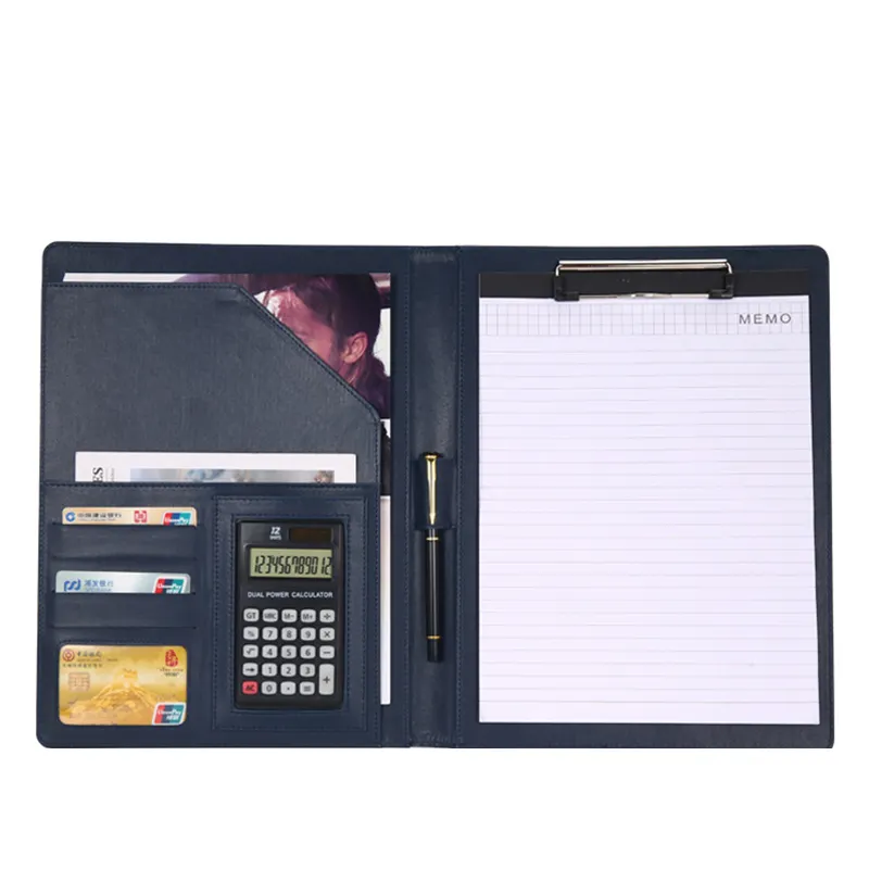 Business Portfolio Organizer Ordner A4 PU Leder Portfolio