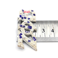 Vente en gros d'émail bleu grec lettre Zeta Phi Beta sororité perle broche épinglette pour femmes costume manteau mode bijoux accessoires