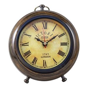 Reloj de Escritorio de Madera Estilo Náutico Vintage de 5 Pulgadas, Ligero, Decoración de Oficina, Exhibición Multiusos - Product Image 1