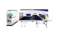 Máquina Punzonadora CNC Servo para Paneles de Acero Laminado en Caliente de 59*98 Pulgadas, 380V 55kW con Torreta Portaherramientas
