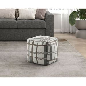DB Modern Ottoman 1 pieza antideslizante piso PUF Bean Bag silla multicolor tela Jacquard tapicería cuadrado PUF reposapiés - Product Image 4