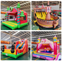 Château gonflable géant intérieur/extérieur de maison de saut gonflable de grand rebond pour le thème de parc de trampoline d'amusement