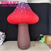 Champignon gonflable rouge fantaisiste, champignon gonflable publicitaire personnalisé pour les événements thématiques et les promotions