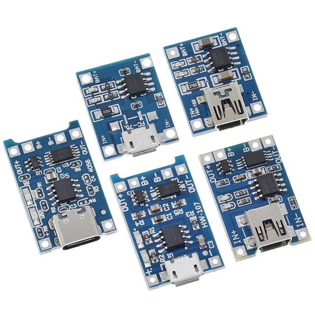 Micro USB Mini 5V 1A 18650 TP4056 DIY Kit Lithium Battery Charger Module Charging Board with Protection Dual Function for