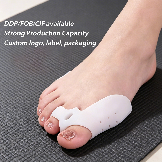 Professional LUQINGYUAN White SEBS Toe Hallux Valgus Corrector Straightener Separators Bone Orthotics Sport Workout Exercise