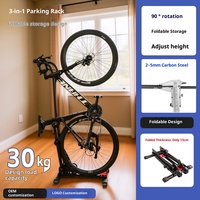 Support de présentation vertical réglable pour vélo de route à double barre et vélo de montagne, pliable pour intérieur
