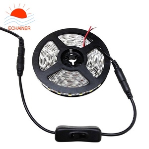 Connecteur de prise de commutateur d'alimentation cc de haute qualité 5.5X2.1mm avec interrupteur à bouton pour bande de LED, câble mâle/Fele à 2 broches - Product Image 3
