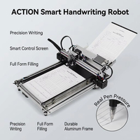 Robot de dessin et d'écriture ACTION, format A4, assemblé, alimentation automatique du papier, équipement de soudage à ondes, version standard Corexy