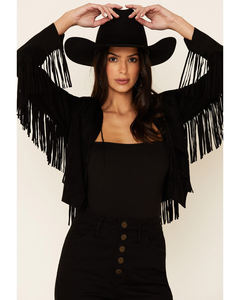 Nueva y elegante chaqueta de cuero de gamuza para mujer con diseño OEM, chaqueta con flecos para mujer, venta al por mayor, chaqueta de mujer de alta calidad - Product Image 2