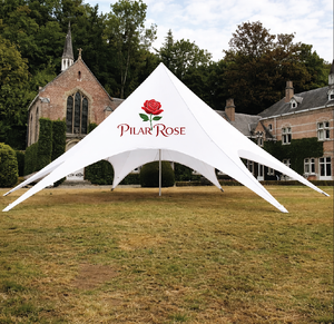 Carpa <span class=keywords><strong>de</strong></span> Camping con Toldo <span class=keywords><strong>de</strong></span> Una Sola Punta, Impermeable, Diseño Colorido en Tela Rosa para Carpa Araña - Product Image 1