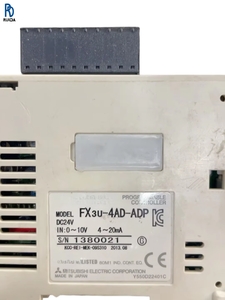 PLC โมดูลอินพุตแบบแอนะล็อกเซ็นเซอร์ควบคุมแบบใหม่ดั้งเดิม FX3U-4AD-ADP DC24V อุตสาหกรรมสูงอัตโนมัติขยาย M - Product Image 1