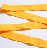 Bande élastique personnalisée à la taille, poignets de vêtements réguliers avec design gaufré plié, technique de broderie, prix de gros