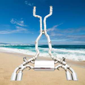 Système d'échappement Catback en acier inoxydable de 1,5 mm d'épaisseur avec valve HE AUTO, directement de l'usine, pour X3M X4M, tuyau de silencieux - Product Image 1
