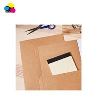Dossier de présentation en papier kraft format lettre, 25 pièces/boîte, capacité 100 feuilles, double pochette, écologique, personnalisable, fournisseur chinois